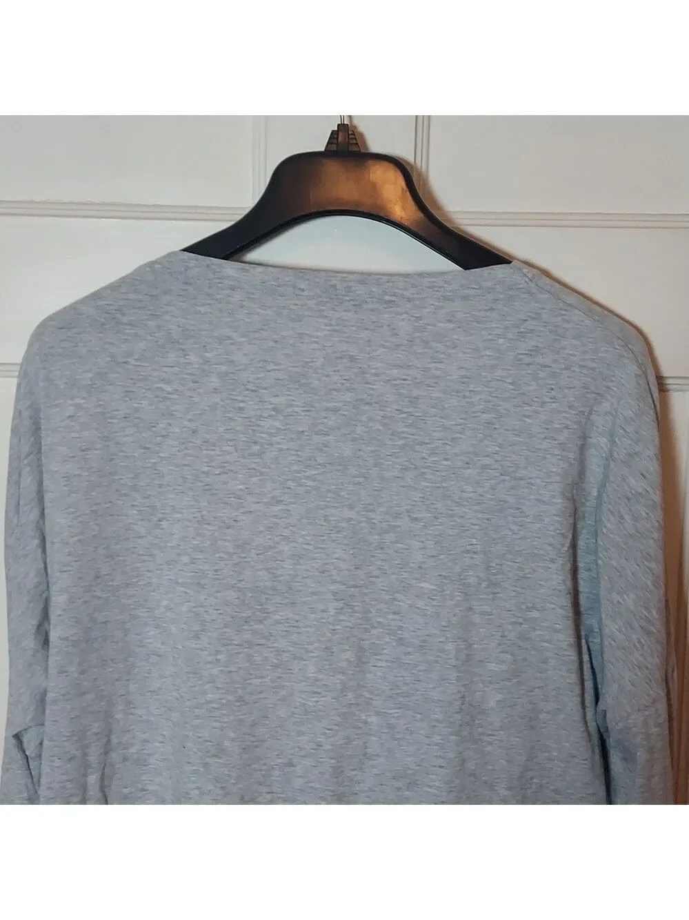 Puma Light Gray Open-Front Twist-Hem Draped Cardigan Sz XL